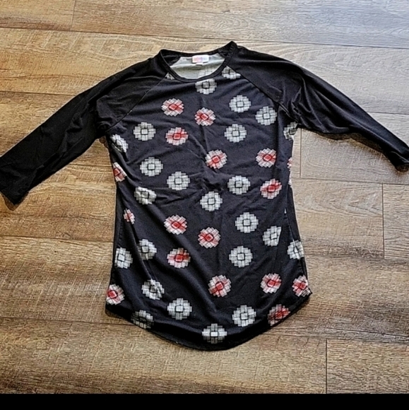 Lularoe XL Randy raglan sleeve baseball Top (18-20) - Picture 11 of 14